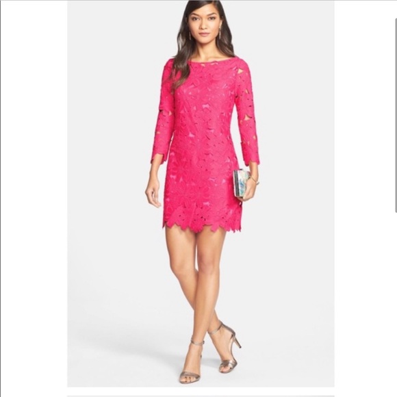 Felicity & Coco - Size Medium - Shift Dress - 3/4 quarter sleeves - pink! - Picture 10 of 10